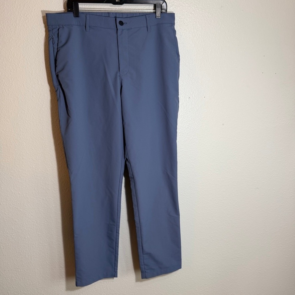 Banana Republic Core Temp Slim Fit Chino Pants Blue 36x32 Mens Trousers
